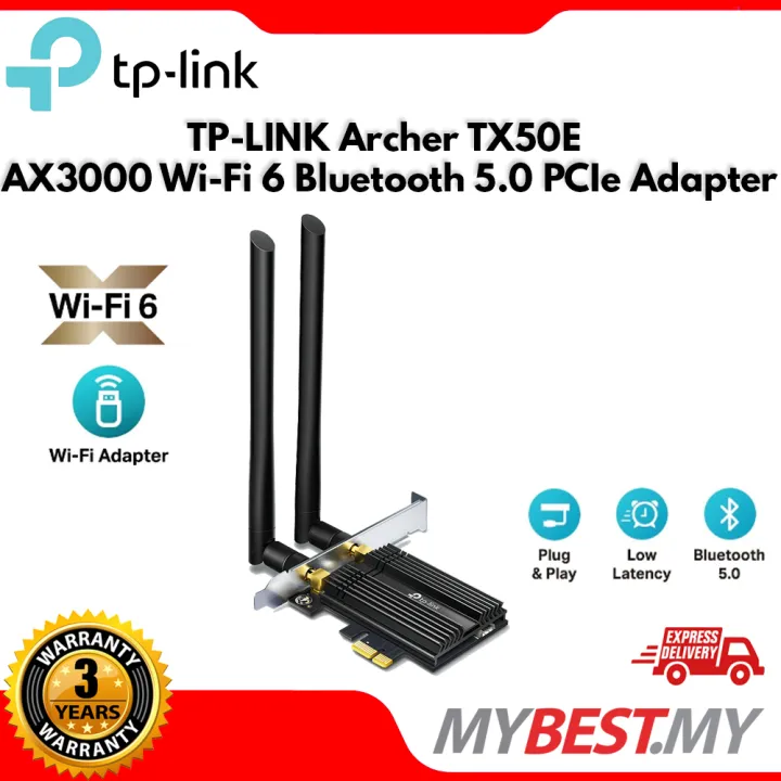 TPLink TX50E / TX55E AX3000 WiFi 6 & Bluetooth 5.2 PCIe Wireless