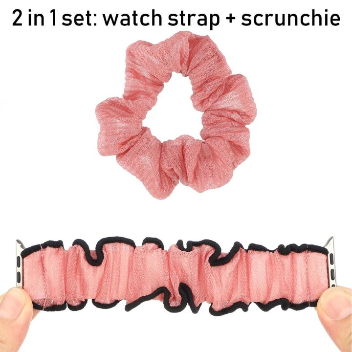 scrunchie-สายยางยืดสำหรับ-apple-watch-series-6-5-4-3-วง-38-มม-40-มม-42-มม-44-มม-สายกีฬาผู้หญิงสายรัดข้อมือสำหรับ-iwatch