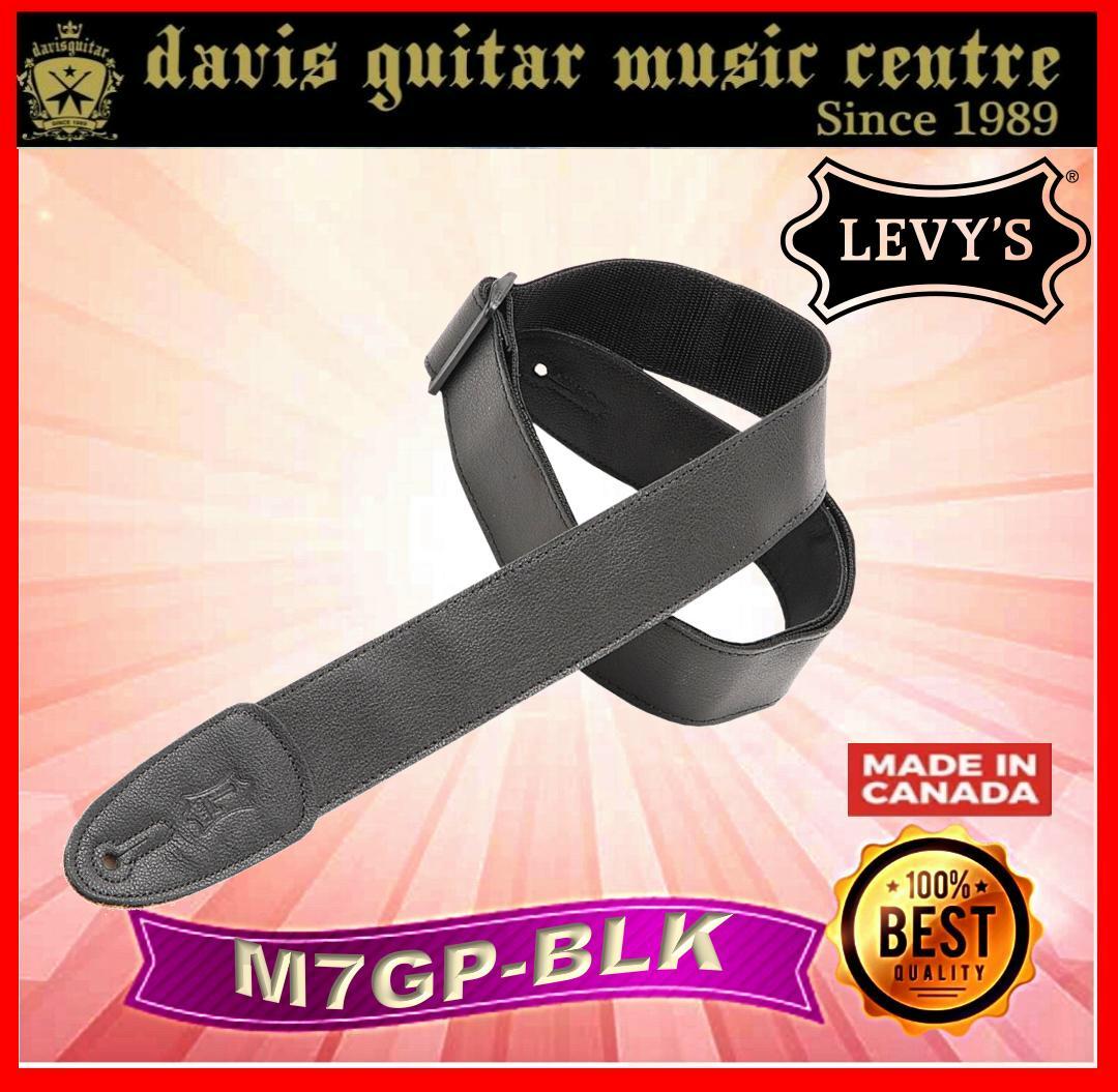 Levys Guitar garment Leather Strap M7GP Black 2 Inch Wide (Made In Canada)  | Lazada Singapore