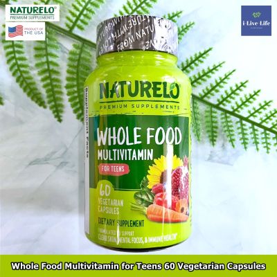 Naturelo - Whole Food Multivitamin for Teens 60 Vegetarian Capsules วิตามินรวม สำหรับวัยรุ่น 12-18 ปี