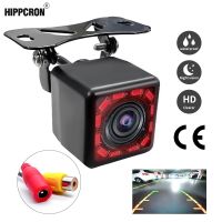 Hippion Car Rear View Camera 12LED HD Night Vision Backup Waterproof Wide Angle Front and Rear Switching  Parking Camera Vehicle Backup Cameras