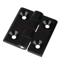 2Pcs Zinc Alloy Black Rotatable Cupboard Door Hinge Thick Door Hinge The Steel Cabinet Hinges Wood Box Hinges