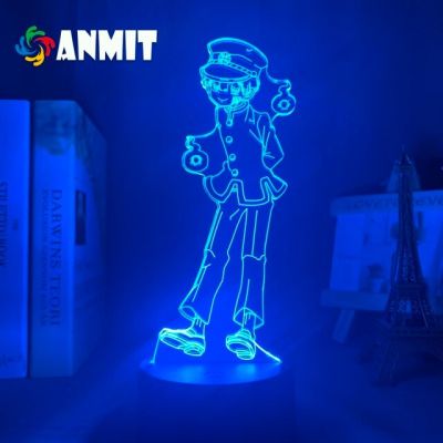 ไฟอนิเมะ16สีสำหรับกลางคืนไฟไฟ LED กลางคืน Hanako Kun เชื่อมต่อกับห้องส้วม3D รีโมทคอนโทรลโคมไปตั้งโต๊ะการดรอปชิป