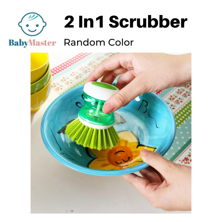 Kitchen Wash Pot Dish Brush Washing Liquid Scrubber Remover Soap (Random  Color)