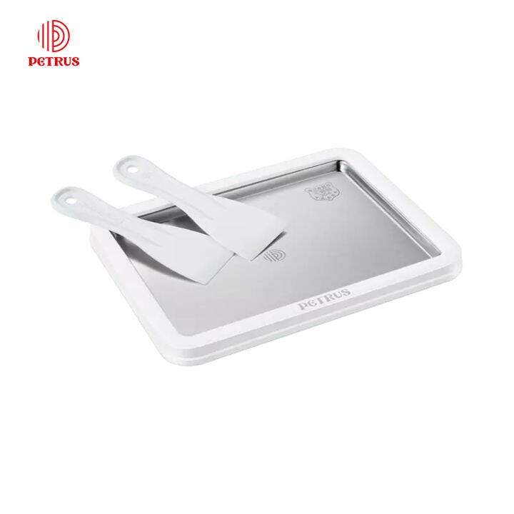 PETRUS PET035 Ice Cream Roller Instant Ice Cream Maker Pan with 2