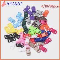 HESUOI 4/10/50pcs ลดกระหน่ำ 3/8andquot; 10mm อุปกรณ์เสริมสร้อยข้อมือ Paracord หัวเข็มขัดด้านข้าง สายคล้องคอสุนัข อะไหล่กระเป๋าค่าย เครื่องมือกลางแจ้งสายรัด