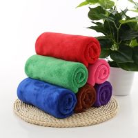 [COD] Manufacturers wholesale 35x75 polyester fiber brushed absorbent towel car wash beauty dry hair a delivery