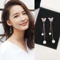 Fashion earrings ต่างหูเงินแท้925 ต่างหูแฟชั่น ต่างหูผู้หญฺงเกาหลี [สินค้าพร้อมจัดส่ง]