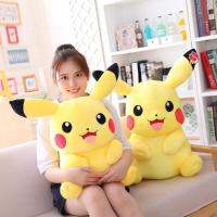 ขนาดใหญ่ Pikachu ตุ๊กตาตุ๊กตาน่ารักอะนิเมะการ์ตูนหมอนสีเหลืองพ็อกเก็ตมอนสเตอร์เอลฟ์ยัดไส้ของเล่นตกแต่งของขวัญคริสต์มาสสำหรับเด็ก