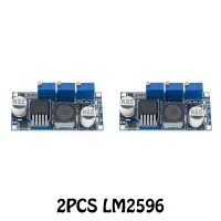 2ชิ้น DC-DC ปรับโมดูลกระแสคงที่ได้7V-35V DC-DC LM2596S โมดูลพลังงาน LM2596 CC C/cv