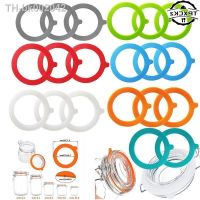 ✗✟▥ 10pcs Silicone Jar Gaskets Food Storege Jars Replacement Airtight Leak-Proof Rubber Seals Rings Fits Regular Mouth Canning Jars