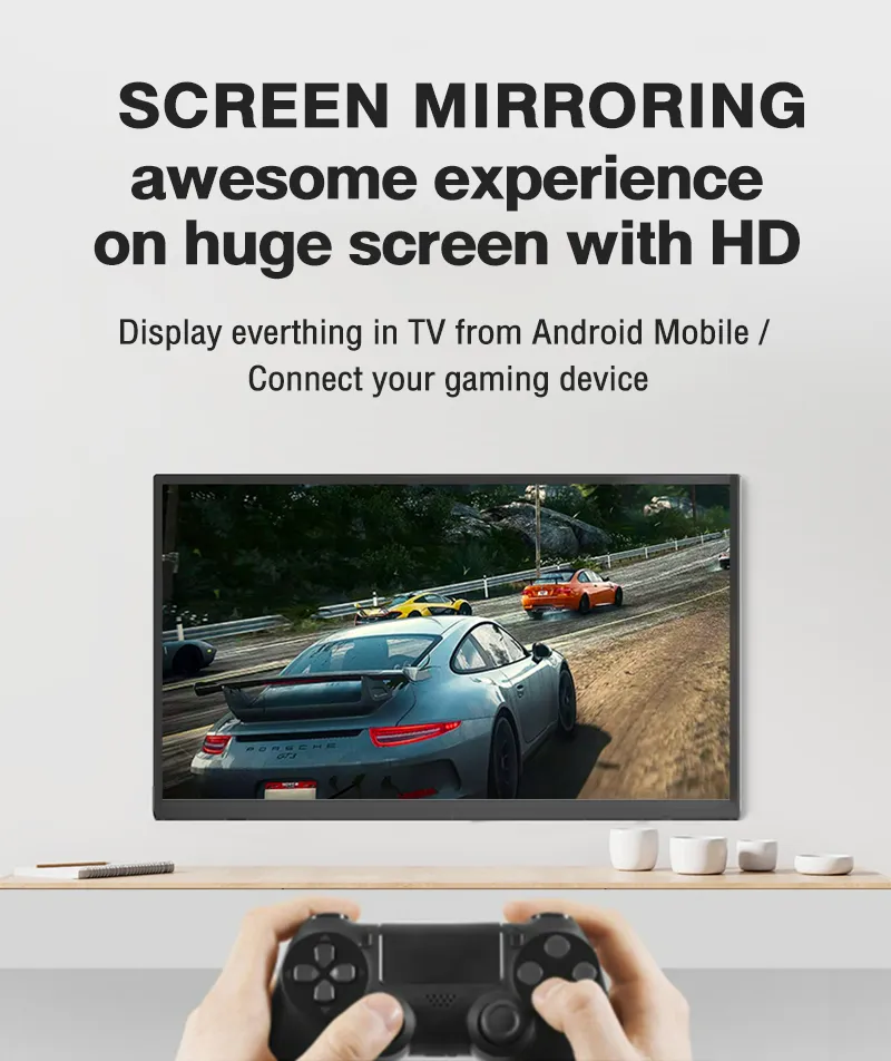 Expose 43 Inches Smart TV Flatscreen LED TV 40 inch 50 inch Ultra-slim  television HDMI Cable Full HD