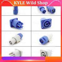 KYLE Wild Shop 3pin Powercon Xlr Connector Lockable Cable male female Chass Socket Electric Power adapter