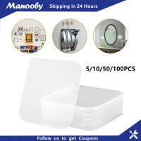 Manooby สติกเกอร์กันมาร์กแบบสองด้าน10/50/100ชิ้น,เทปกาวสองหน้าติดแน่นกันน้ำสำหรับห้องน้ำวิสคอส