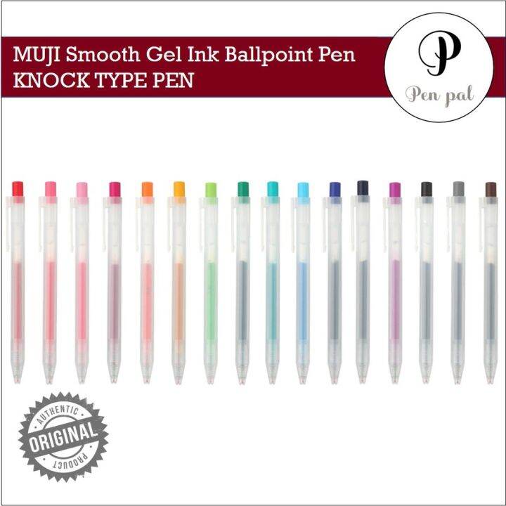 [Hot sales] MUJI Smooth Gel Ink Ballpoint Pen KNOCK TYPE Lazada PH