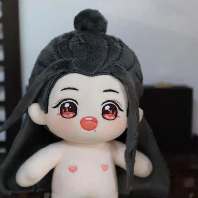 The Untamed Lan Wangji Wei Wuxian Plush Doll 20cm Star Idol Doll Body Toy Stuffed Soft Fashion Cos Fan Limited