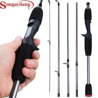 ETXSougayilang Lure Fishing Rod 5 Section Portable Travel Fishing Rod EVA Handle Spinning/Casting Fishing Pole Fishing Tackle Pesca