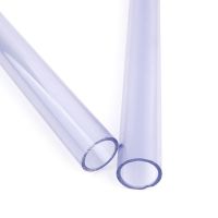 1pc Outer Dia 20mm Transparent PVC Pipe 50cm Length Plastic Aquarium Fish Tank Hard Tube Greenhouse Irrigation Garden Water Pipe Valves