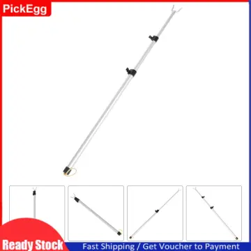 Reach Pole Hook Retractable Clothesline Prop Telescopic Handle