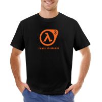 Half Life 3 - I Want To Believe T-Shirt Anime T-Shirt Sweat Shirts Summer Top Mens Funny T Shirts