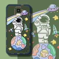 Yiเวปไซต์เคสโทรศัพท์สำหรับ Samsung Galaxy J6 2018,เคสมือถือแฟชั่นลายการ์ตูนนักบินอวกาศดีไซน์ใหม่เคสซิลิโคนแบบขอบสี่เหลี่ยมกันกระแทกเคสคลุมทั้งหมดเคสป้องกันกล้องตานางฟ้า