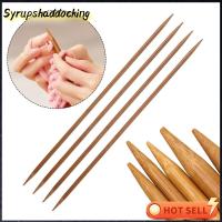 SYRUPSHADDOCKING ตะขอเครื่องมือถักโครเชต์โครเชต์ไม้ไผ่อุปกรณ์เย็บผ้า2/4ชิ้น36ซม.