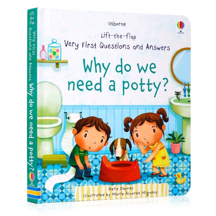 Potty　Need　Hard　Picture　Cover　Book　Children's　We　Educational　Why　PH　Cognitive　Usborne　3-6　Old　Years　Questions　Answers:　Kid　for　Do　A　Books　Book　and　Gift　Lazada　Lift-the-flap　Kids
