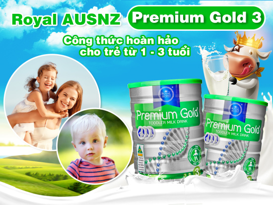 Sữa hoàng gia úc premium gold số 3 900g cho bé từ 1-3 tuổi - ảnh sản phẩm 1