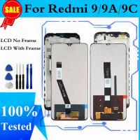 Original For Redmi 9 9A 9C LCD Display Screen Touch Panel Digitizer Assembly Replacement With Frame For Redmi 9 Lcds Repair Part