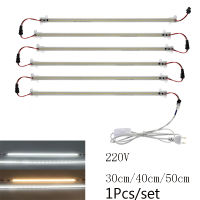 220V Led Rigid Strips EU Plug 304050CM 72LEDs Kitchen Under Cabinets Fluorescent Floodlight Tube Lamp Super Bright Bar Light