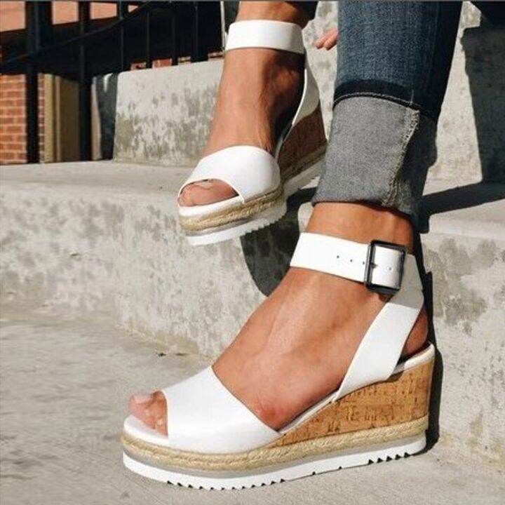 hot-dt-2023-wedges-sandals-ladies-platform-buckle-heels-toe-fashion-all-match