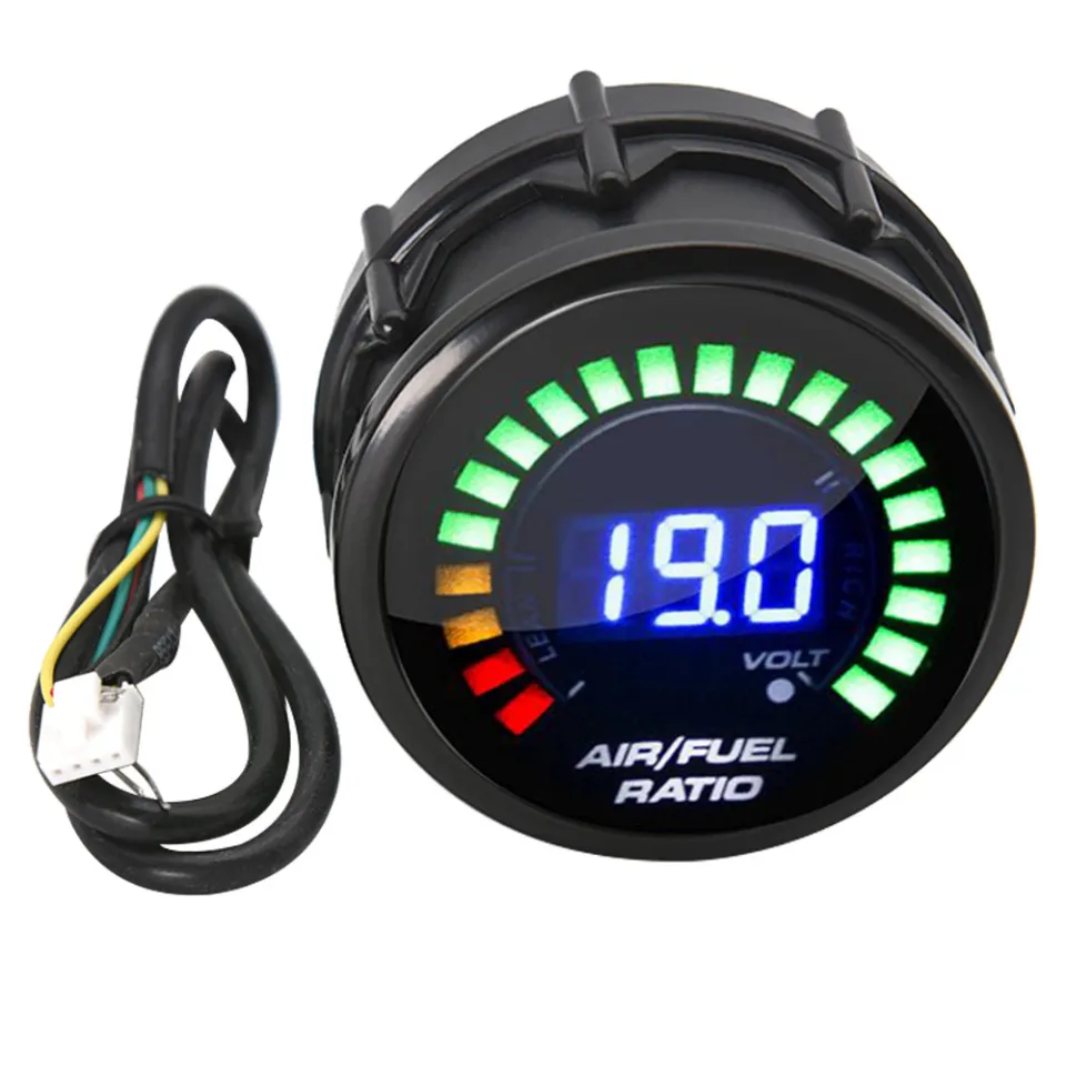 H 52mm Digital Air Fuel Ratio Gauge Car Auto Air Fuel Meter 12V Racing  Indicator LED AFR Meter with Narrowband O2 Sensor Kit Lazada PH