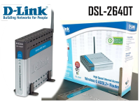 Router Dlink DSL-2640T (54Mbps Wireless ADSL 2/2+ Router with Built-in Modem, 4-port 10/100Mbps Switch)