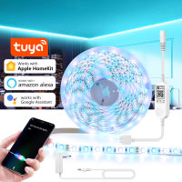 Apple Homekit Tuya App Dual Mode Smart LED Strip RGBW RGBWW LED Tape 5M Wifi LED Light Strip Work With Siri Alexa Home