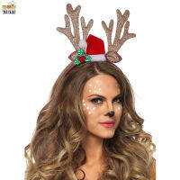 Tribe Reindeer Ears Headband Xmas กิ๊บติดผมเครื่องประดับผมสำหรับผู้หญิงแม่ลูกสาว Friends