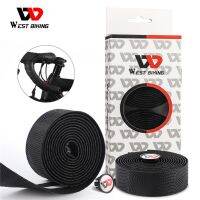 WEST BIKING Bicycle Road Bike Bicycle Ribbon Balck Mesh Design Non-slip Soft EVA Sponge Waterproof Black Leather Tape Adhesives Tape