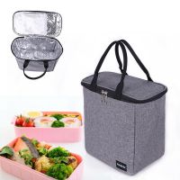 Aluminum Foil Insulated Lunch Bags Large Capacity Outdoor Thermal Picnic Box Thicken Portable Portable Insulated Lunch Box Bag