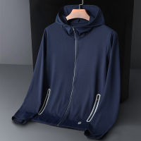 UV Blocking Hooded Jacket ตกปลา Upf 50ผิวซิปเสื้อผ้าผู้ชายฤดูร้อน Windbreaker Oversize Sun Protection Coat