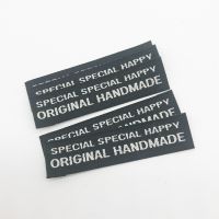 2 Options Sewing Handmade Labels for Clothes Original Handmade Tags for Clothing Woven Label for Bags Gift Hand Made Fabric Tag Labels