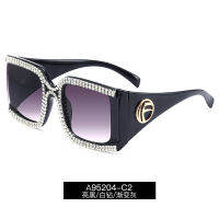 [In stock]A95204 แว่นตากันแดดแฟชั่นคุณภาพใหม่ เพชรน้ำผลิตภัณฑ์ sunglasses จุดโรงงาน