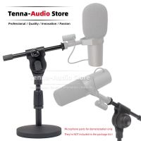 Adjustable Tabletop Microphone Stand For SHURE SM7B SM 7B SM7 7 B Mic Boom Mount Round Plate Desktop Rack Holder Desk Bracket