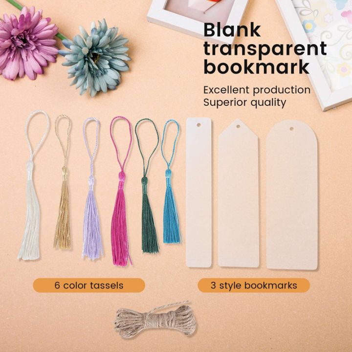 30pcs-diy-acrylic-bookmark-blank-transparent-bookmark-bookmark-set-for-notebook-party-decors