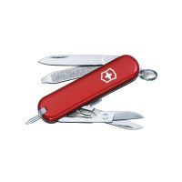 Victorinox มีดพับ Swiss Army Knives (S) - Pocket Knife Signature, Red, Gift Box Small (0.6225)