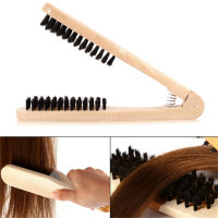 Hairdressing Straightener Nylon Hair Straightening Double Brushes V Shape Comb Clamp Not Hurt Styling Tools