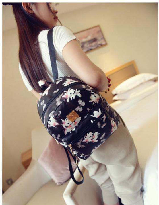 2022-fashion-new-ladies-student-school-child-floral-pattern-leather