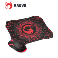 MARVO M-115+G1ชุดเมาส์+แผ่นรองเมาส์เกมมิ่งเกียร์ DPI 1200-7200 มาโครได้