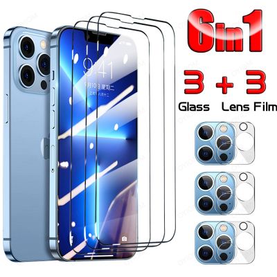 Tempered Glass For IPhone 13 12 11 Pro Max Apple 13 12 Mini Screen Protector Camera Lens 13Mini Full Cover Film 13Pro 12Pro Case