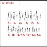 521YIANEE 50PCS เหล็กไร้สนิม ตัวเชื่อมต่อตกปลา รูปขวด เงินสีเงิน ตะขอเกี่ยวตะขอ อุปกรณ์เสริมแท็กเกิล วงแหวนหมุน อุปกรณ์ตกปลาสำหรับตกปลา