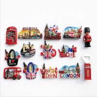 ♣✱☃ Creative UK Fridge Magnet Souvenir London Landmark Attraction Message Magnets Cultural Landscape Craft Gift Magnetic Sticker