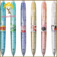 GUOGU ปากกาน่ารักสีดำ6ชิ้นขนาด0.5มม. ปากการุ่นใหม่สำนักงานปากกาเขียนสร้างสรรค์